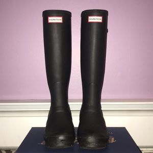Matte Black Hunter Boots